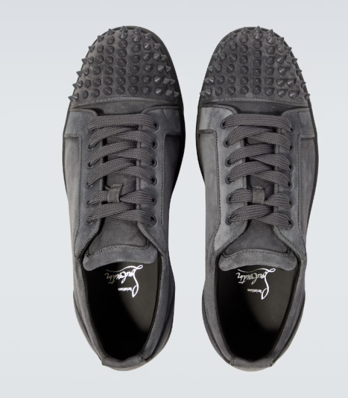 Ch**an louboutin l0*is junior spikes suede sneakers