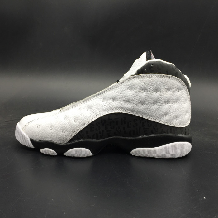 AIR JORDAN 13 RETRO SNGL DAY "LOVE AND RESPECT" black/ white mens 888164-112