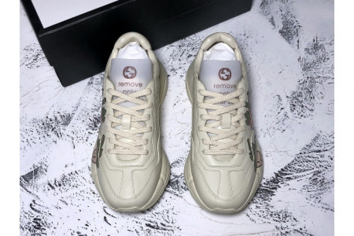 G*u*i 2019 ss casual style leather low-top sneakers 576963 drw00 9522